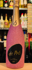 Cava Brut Glitterfles kleur roze 75cl
