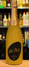 Cava Brut Glitterfles kleur goud 75cl