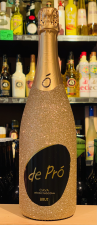 Cava Brut Glitterfles kleur champagne 75cl