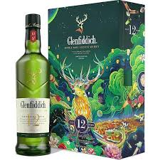 Glenfiddich 12 yr Giftpack met Flask 40% 70cl