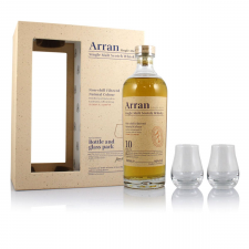 Arran 10yr Giftpack met 2 glazen 46% 70cl