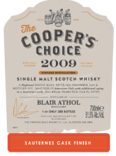 Cooper`s Choice Blair Athol 11y 2009 51.5% 70cl